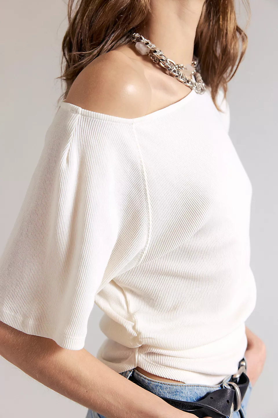 Free People Lucy Off The Shoulder Tee