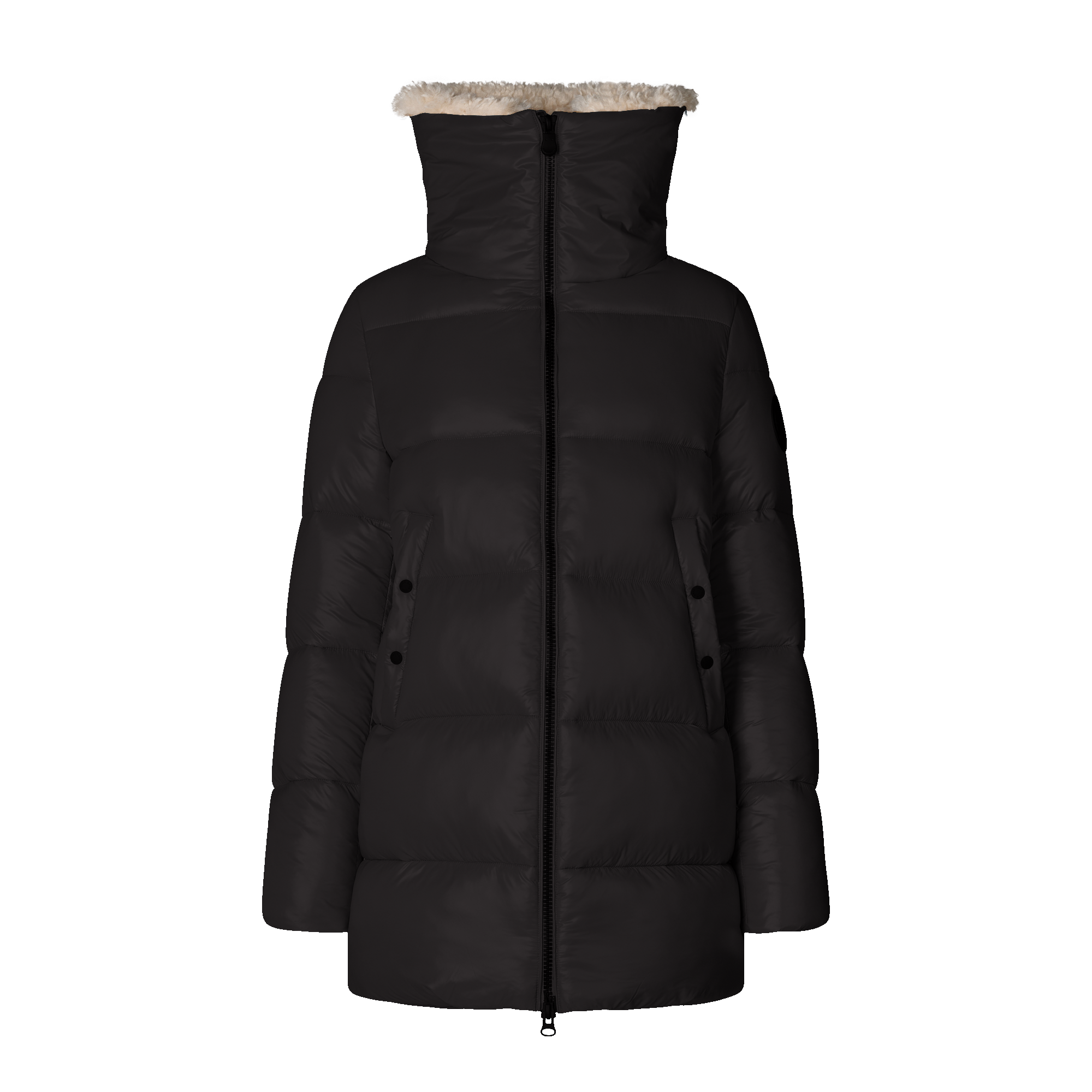 Save The Duck Bonita Coat in Brown Black