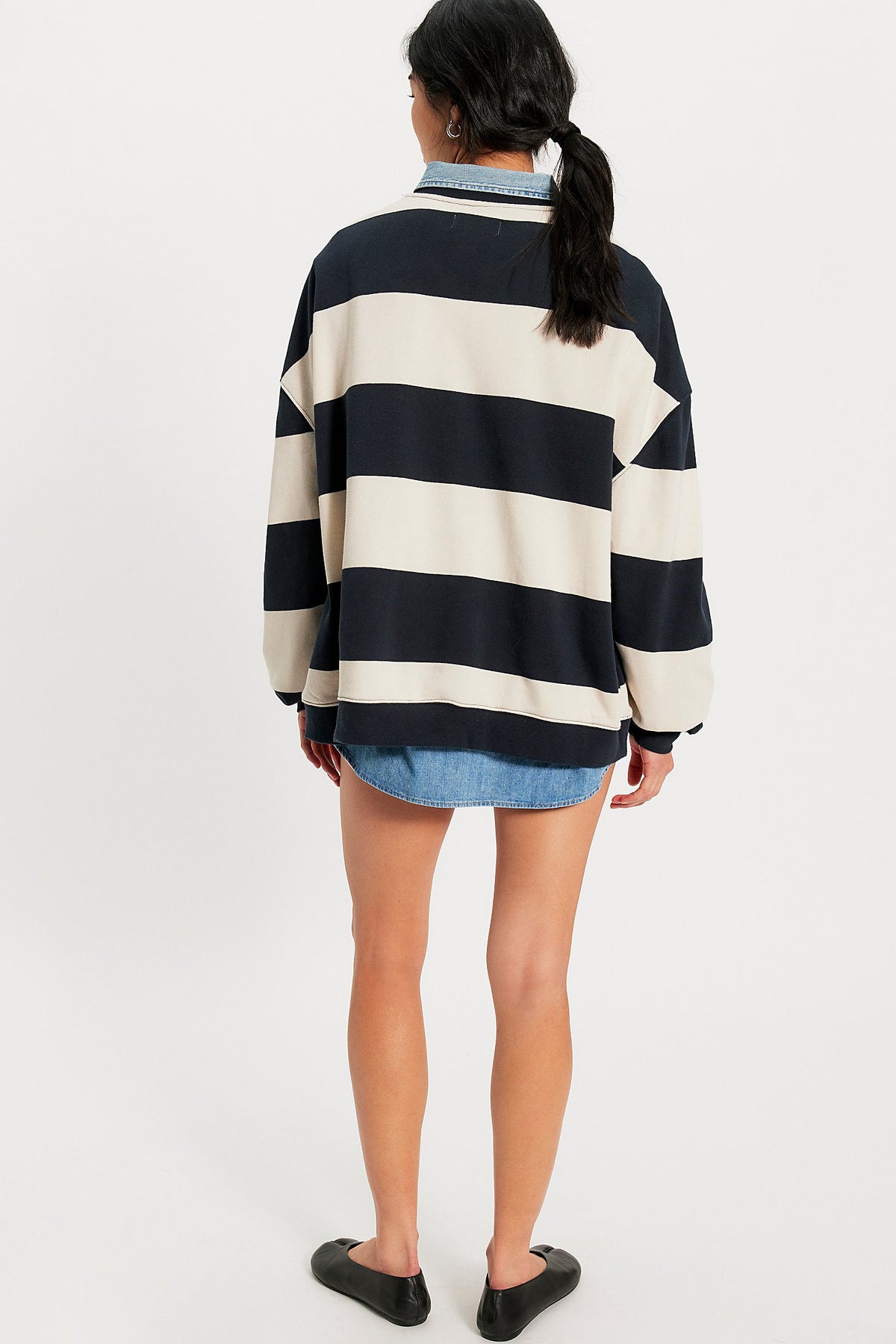 Free People Classic Stripe Crew Wide