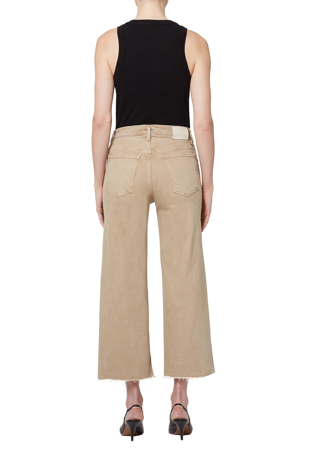 Citizens of Humanity Lyra Crop Wide Leg in Porcini