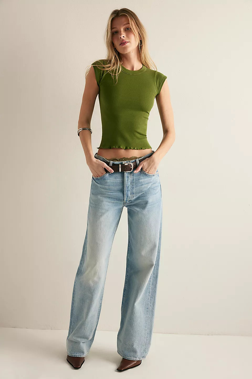 Free People So Soft Seamless Baby Tee