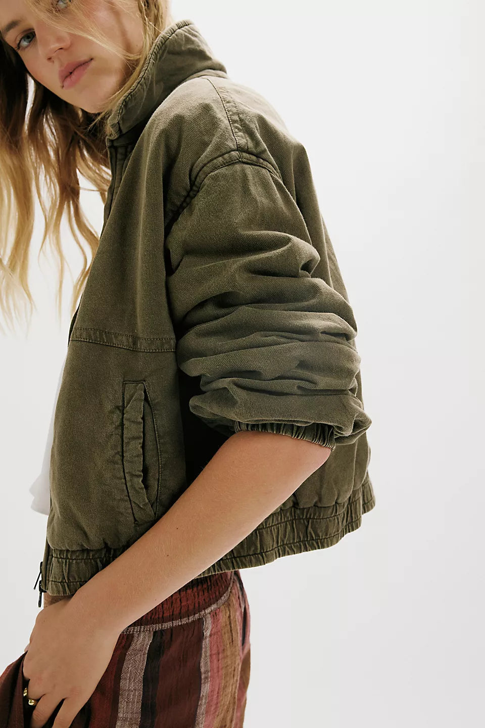 Free People Birdie Washed Jacket