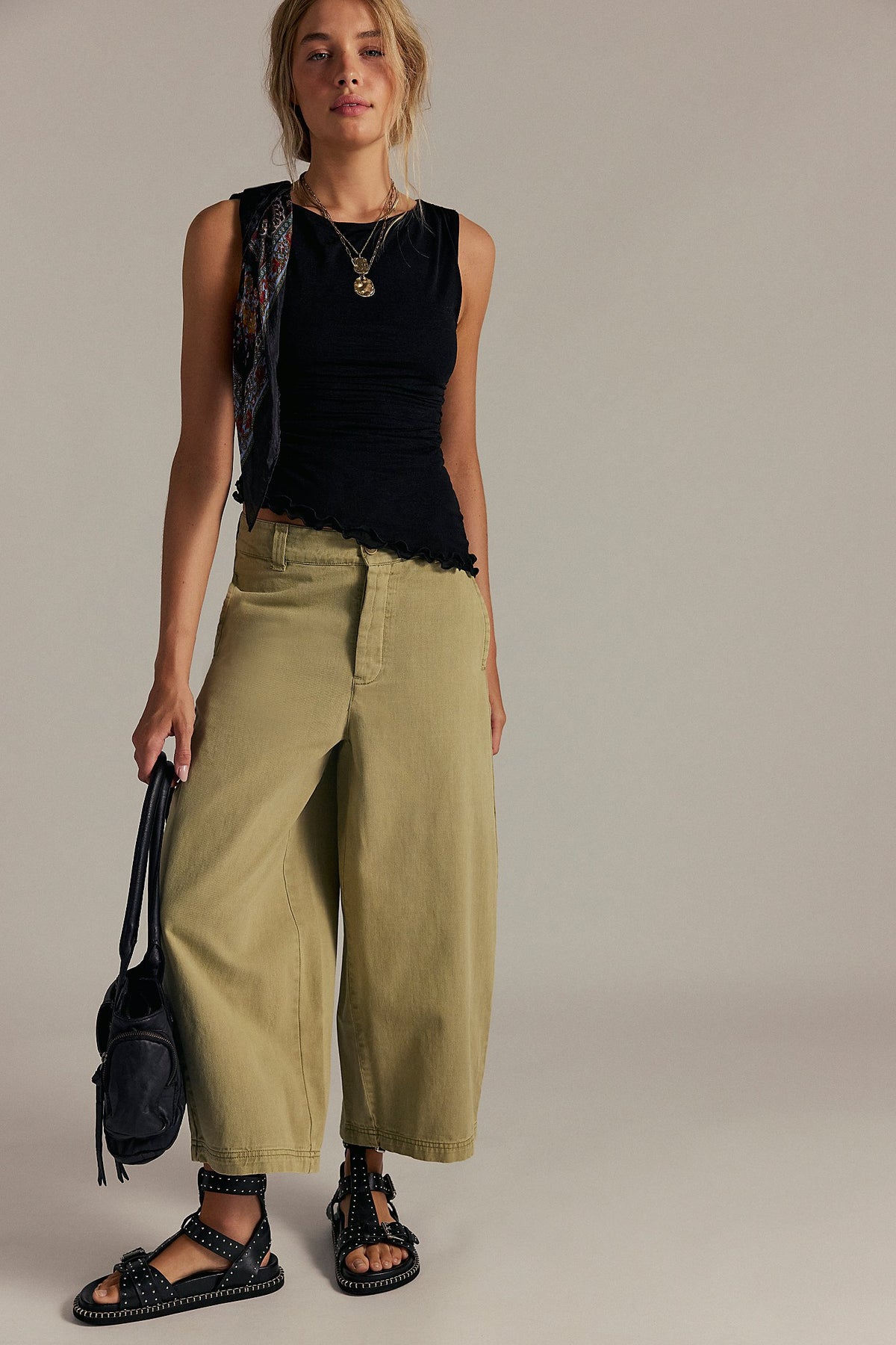 Free People Laydown Chino Aloe