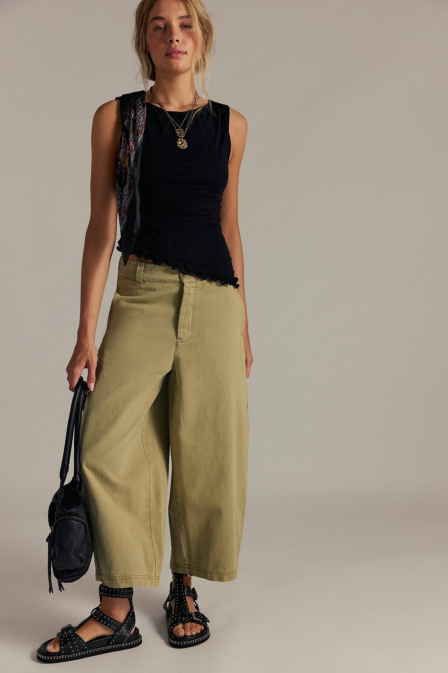 Free People Laydown Chino Aloe
