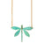We Dream in Colour Patina Dragonfly Necklace