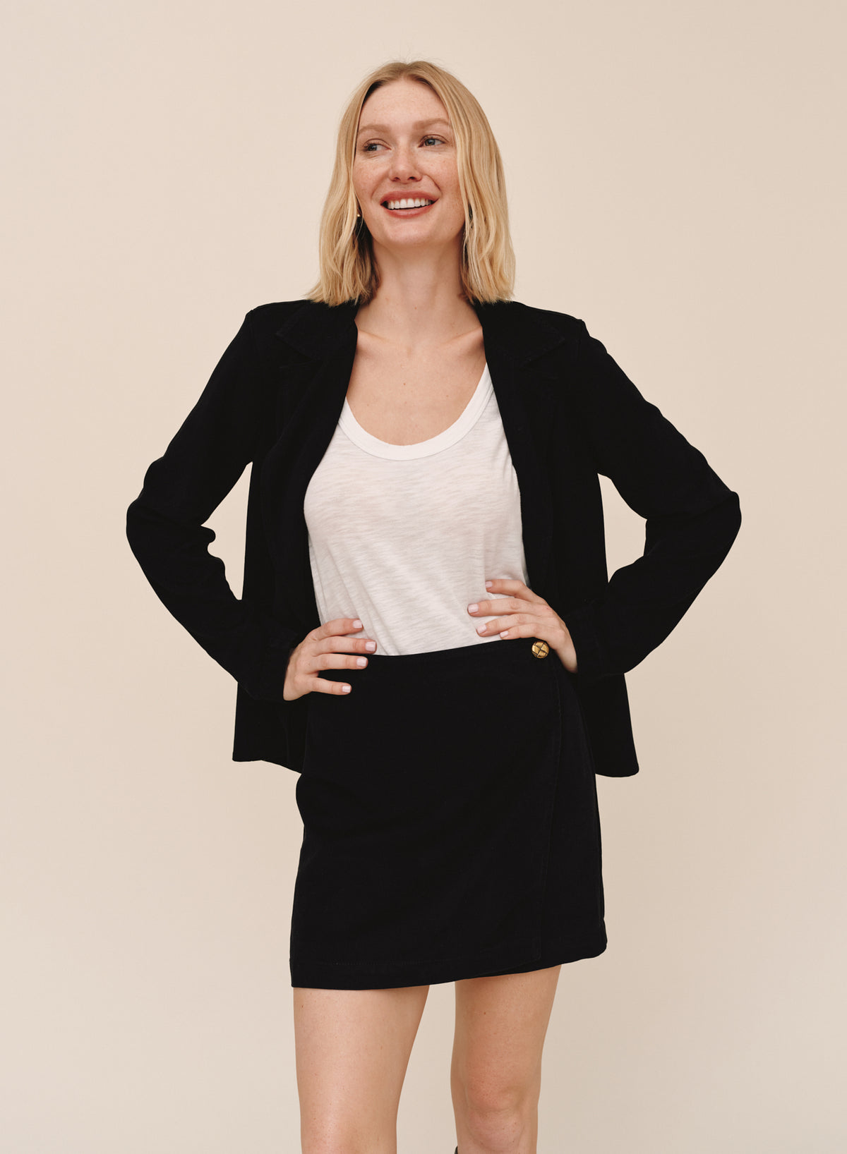 Bella Dahl Notch Collar Longline Blazer