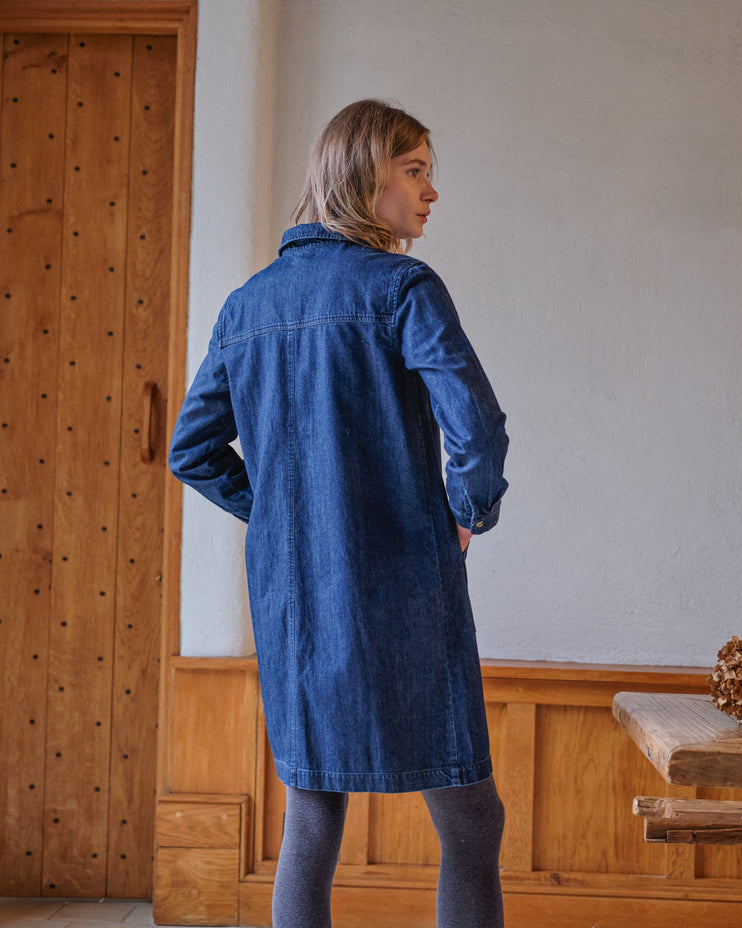 BIBICO Ocean Shirt Dress in Heavy Denim