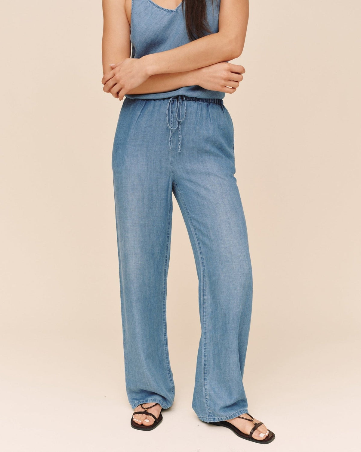 Bella Dahl Wide Leg Drawstring in Indigo Harbor Wash