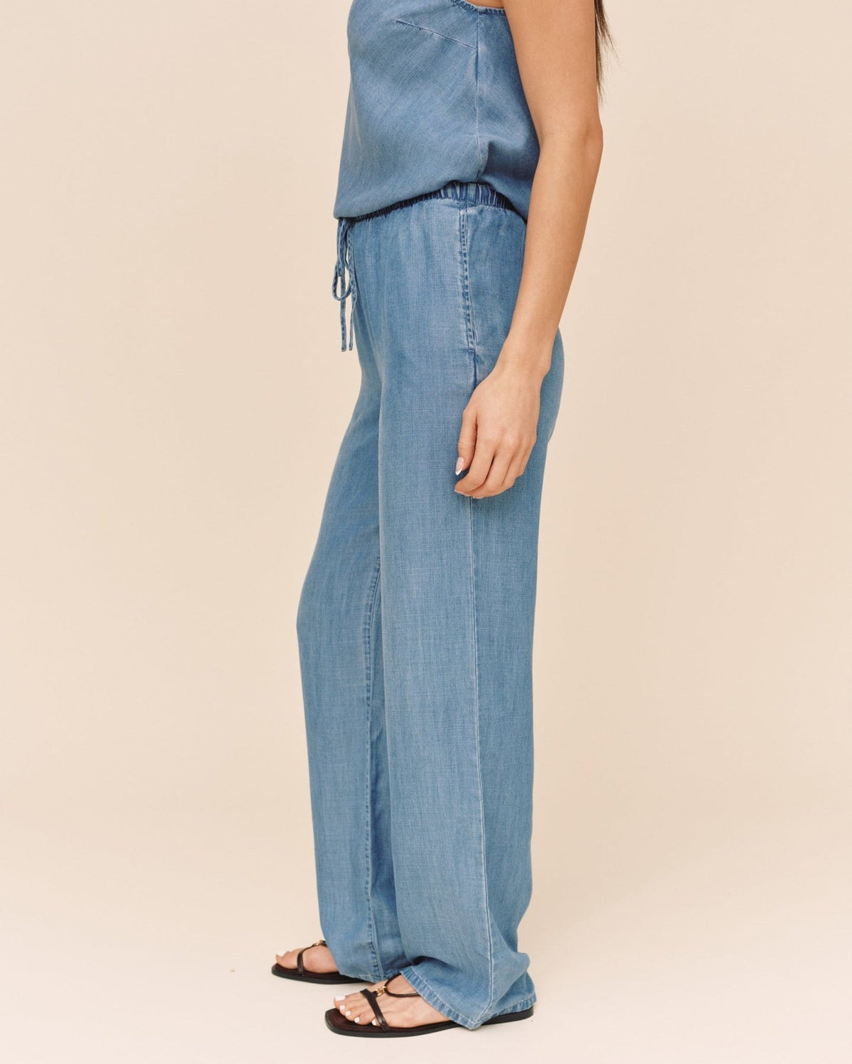 Bella Dahl Wide Leg Drawstring in Indigo Harbor Wash
