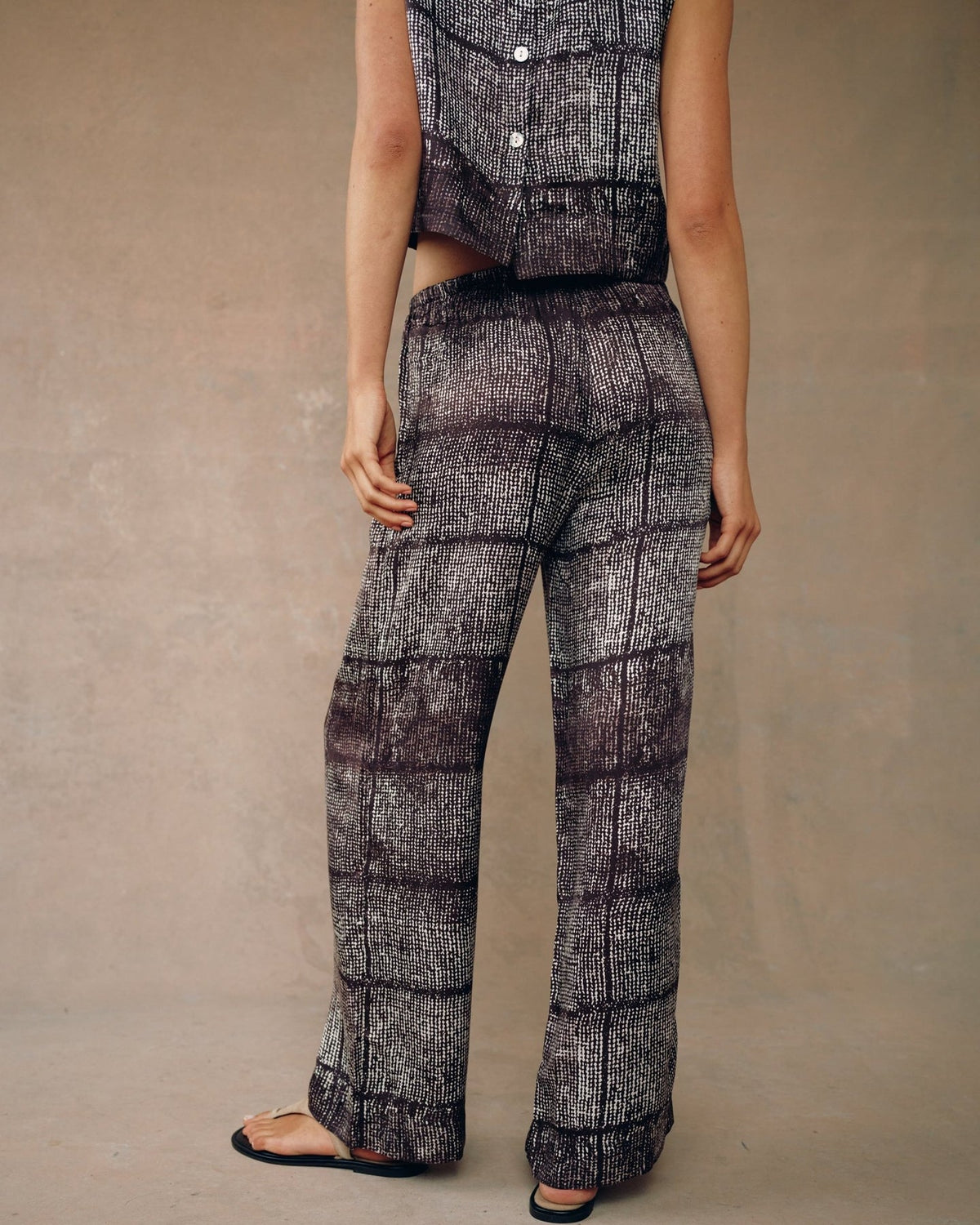 Bella Dahl Wide Leg w/ Wide Hem in Asilah Textured Print