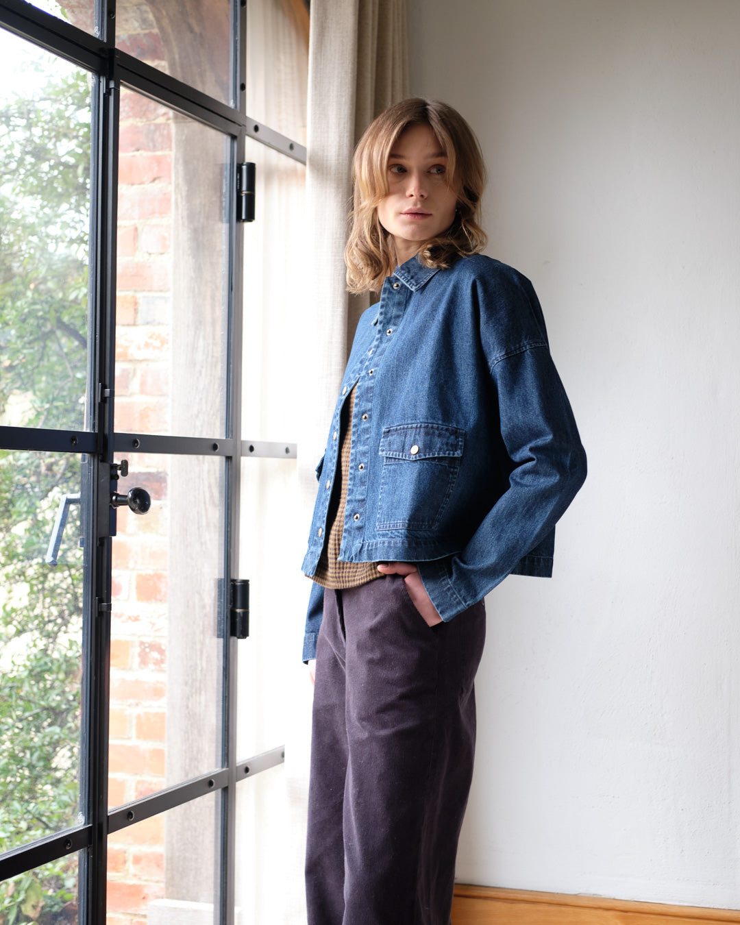 BIBICO Maya Relaxed Jacket in Heavy Denim