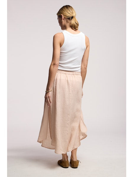 Velvet by Graham &amp; Spencer Virginia Linen Midi Skirt