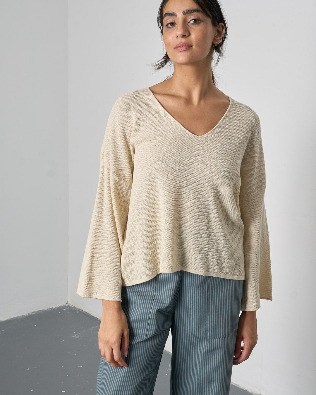 BIBICO Jody Relaxed Jumper in Ecru