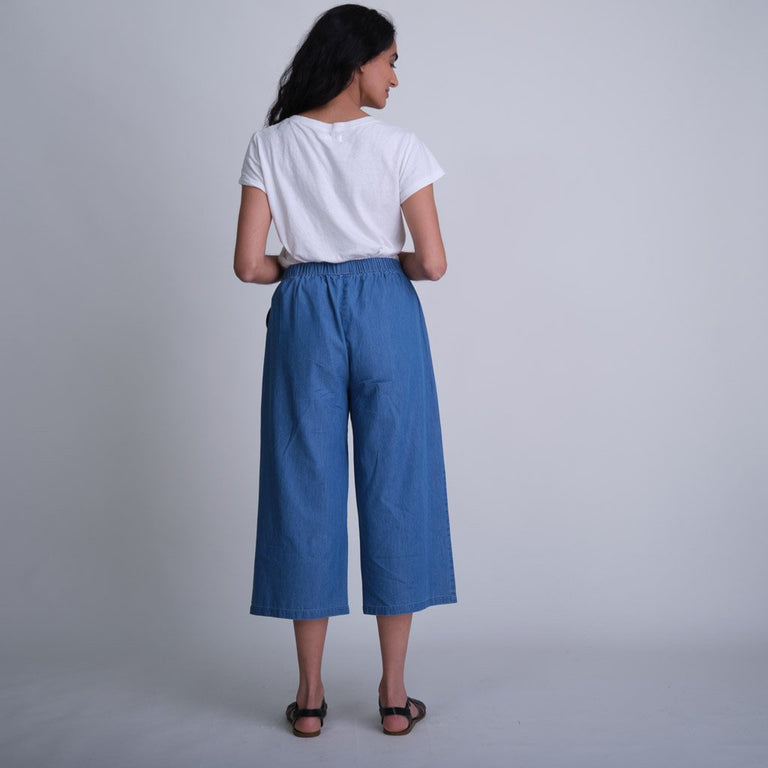 BIBICO Carrie Culottes in Textured Denim