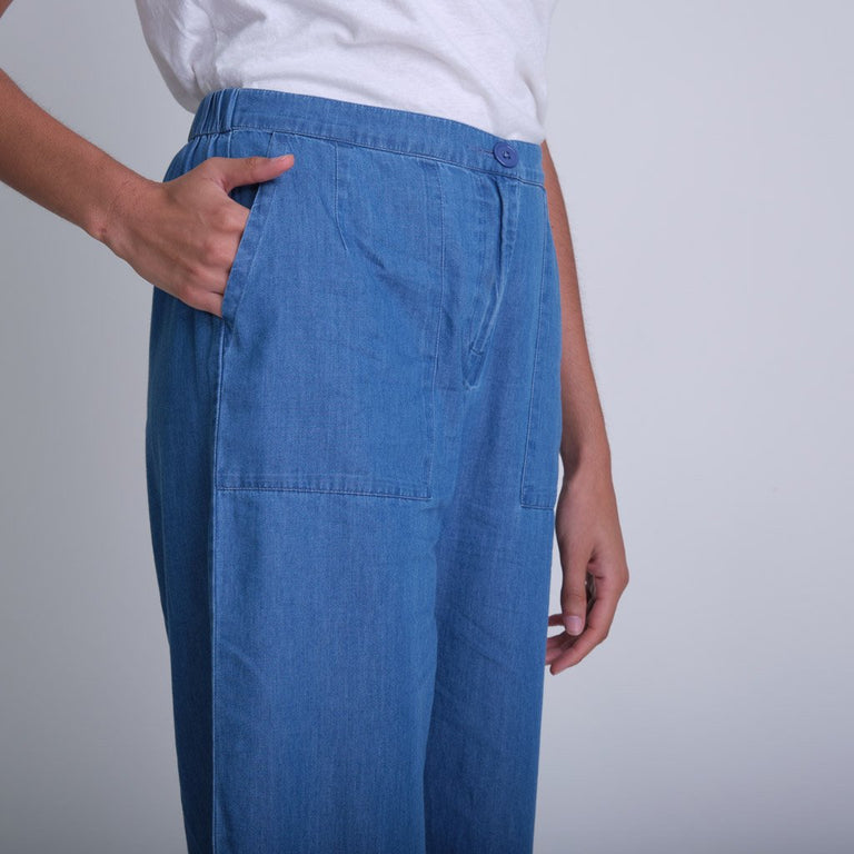 BIBICO Carrie Culottes in Textured Denim