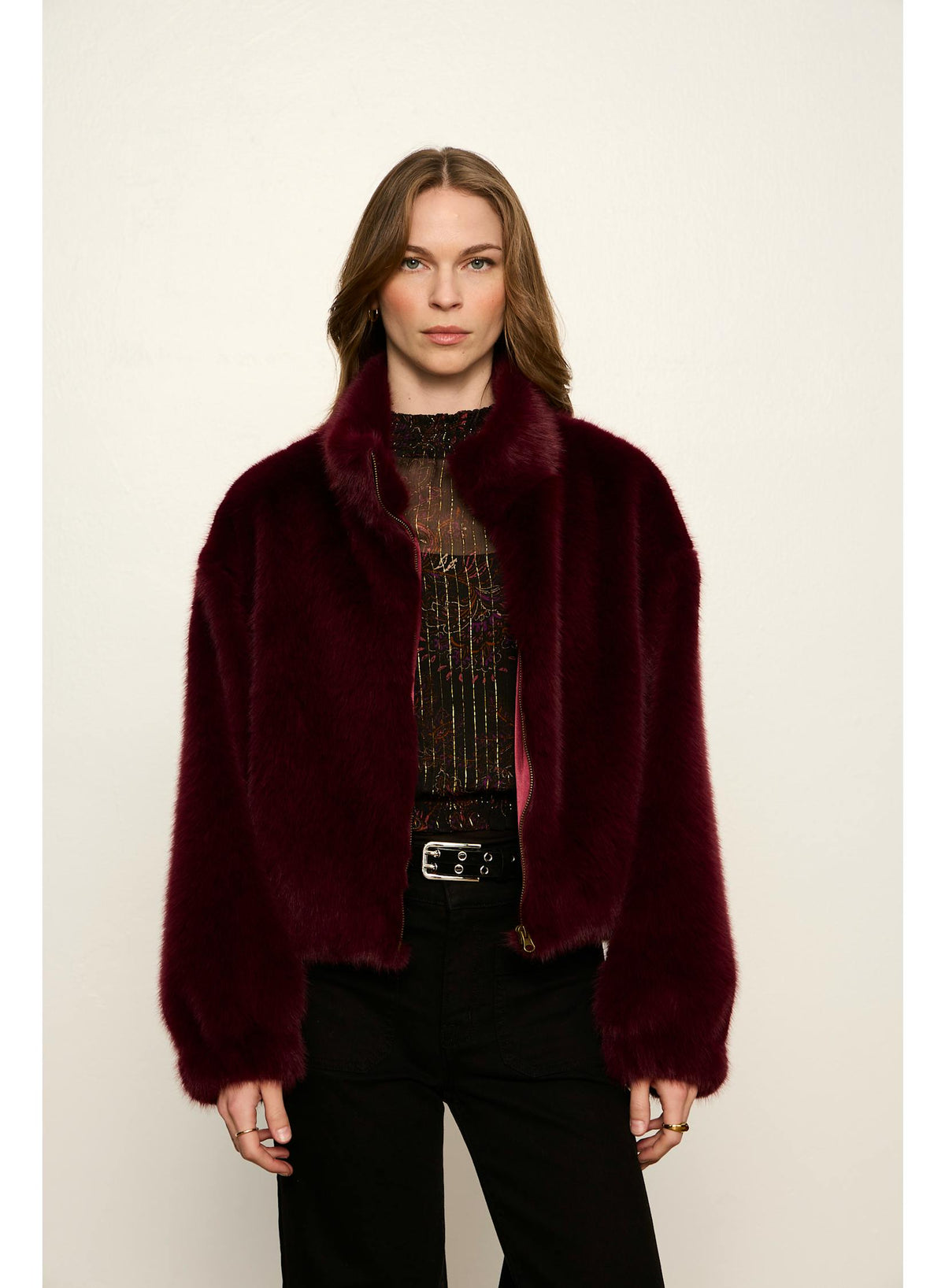 Sanctuary Everest Fur Bomber in Bordeaux