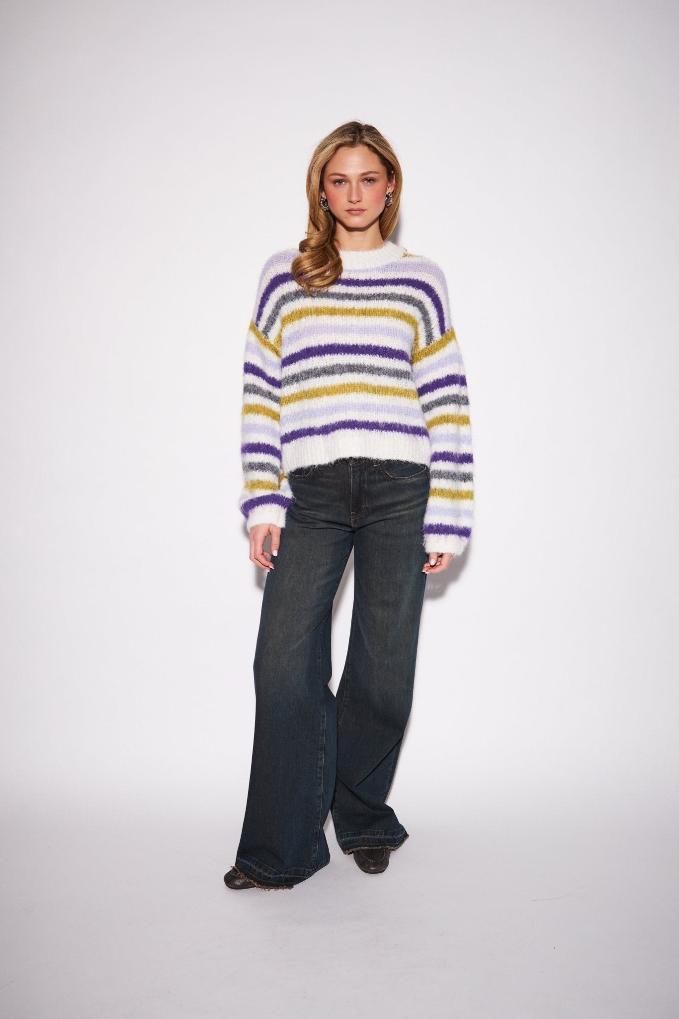 John + Jenn Zoe Sweater Lavender Haze