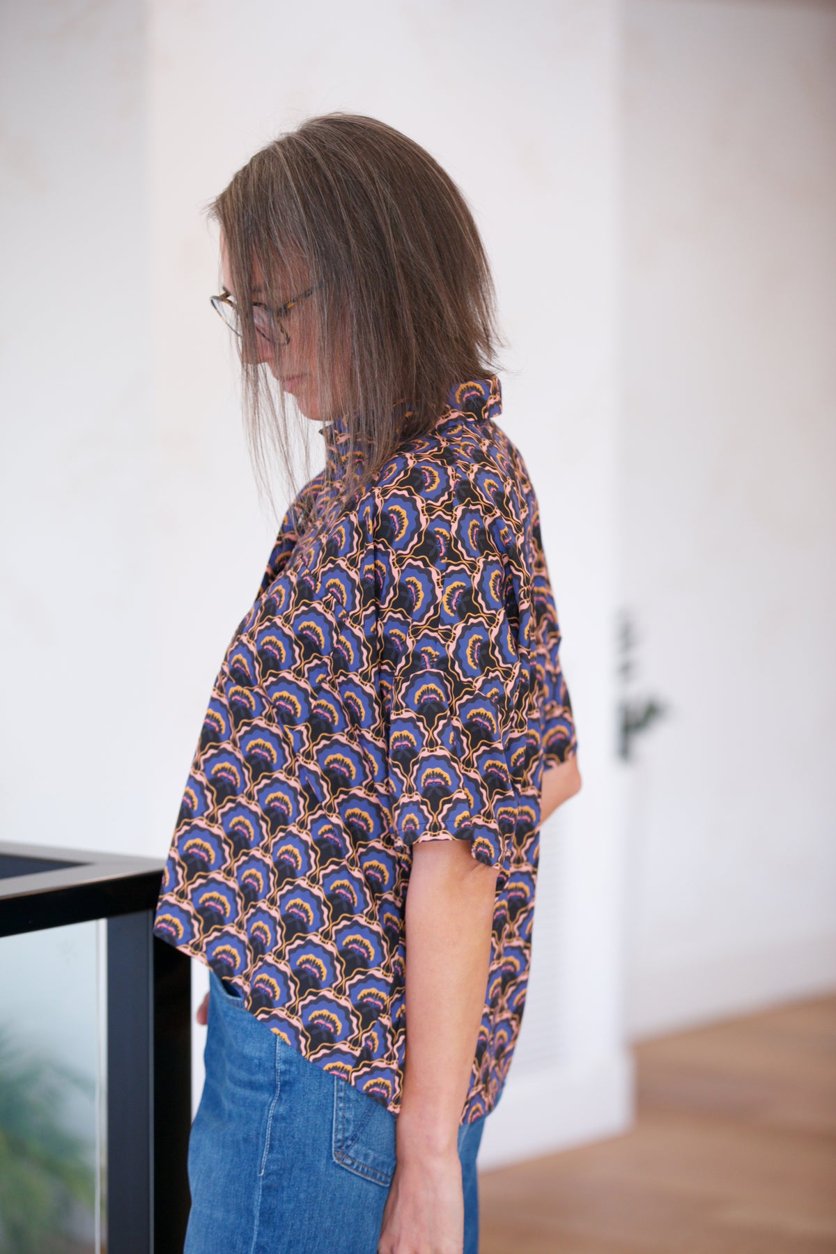Sarah Donofrio Breezy Layers S/S Boxy Blouse