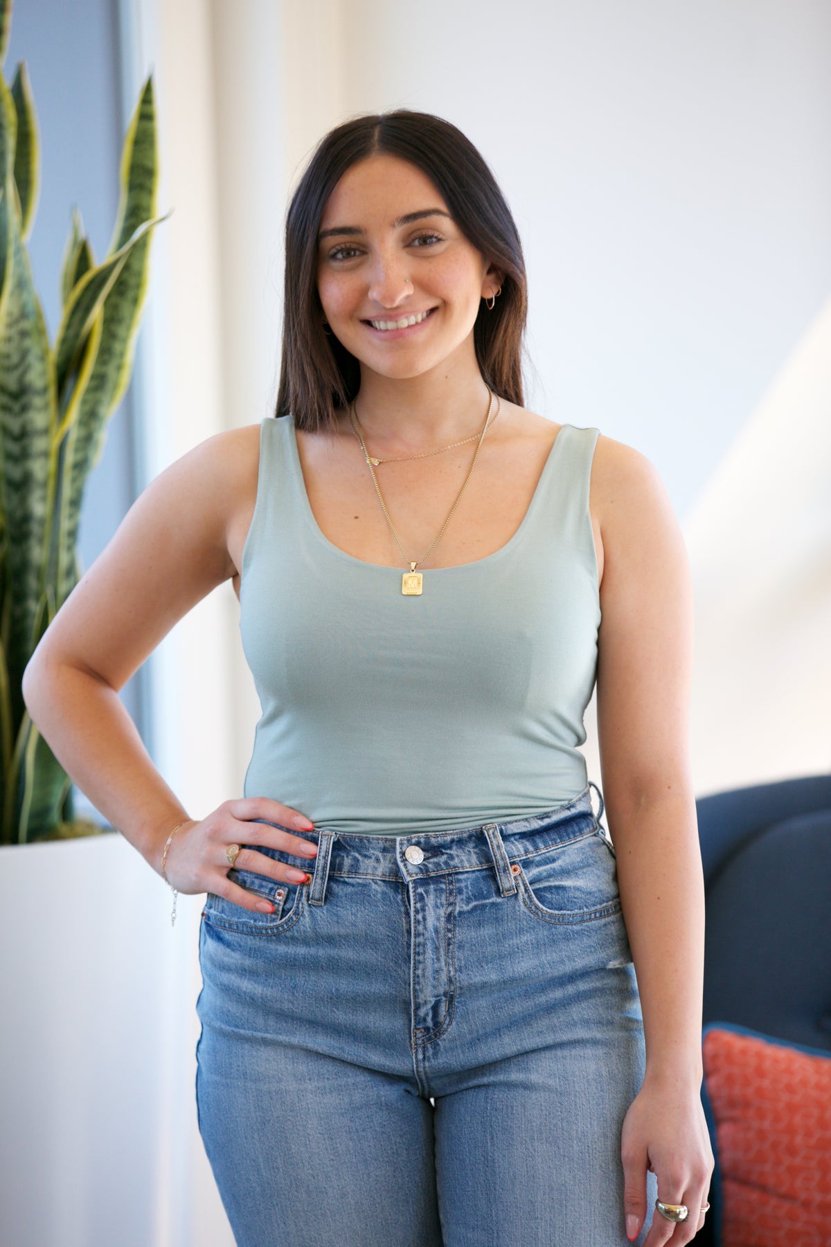 NYLAND Zaylee Jersey Tank Pistachio