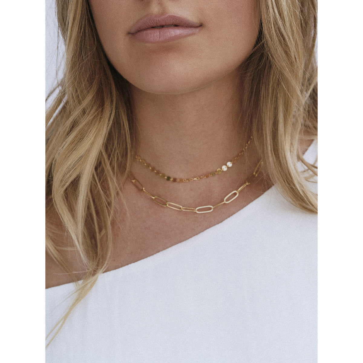 The Land of Salt Marigold Chunky Link Chain Necklace - 18"