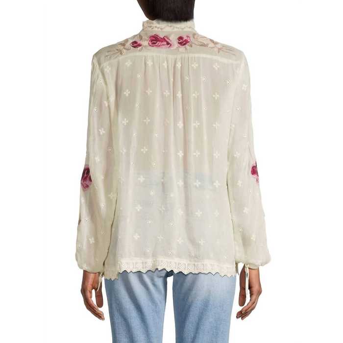 Johnny Was Collection Rosalia Blouse Shell