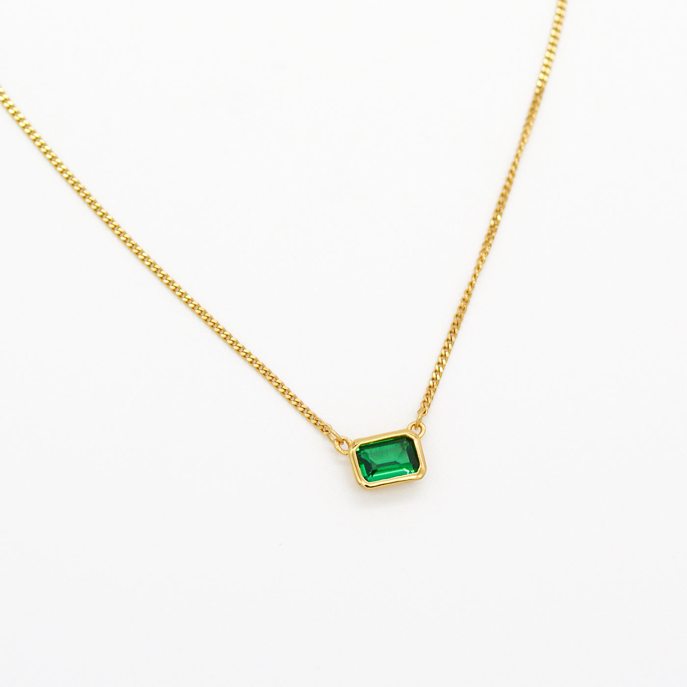 AU79 Vienna Necklace w/ Emerald CZ