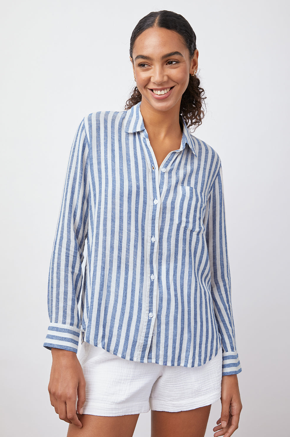 Rails Charli Button Down in Echo Stripe