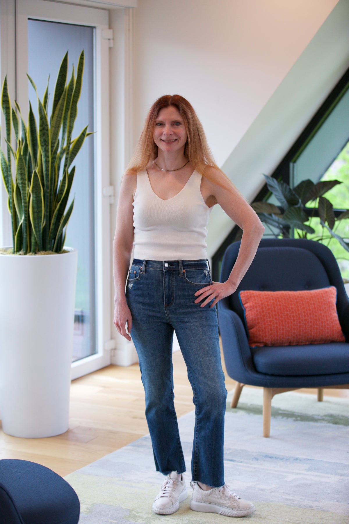 Daze Denim Shy Girl High Rise Crop Flare in Rumors