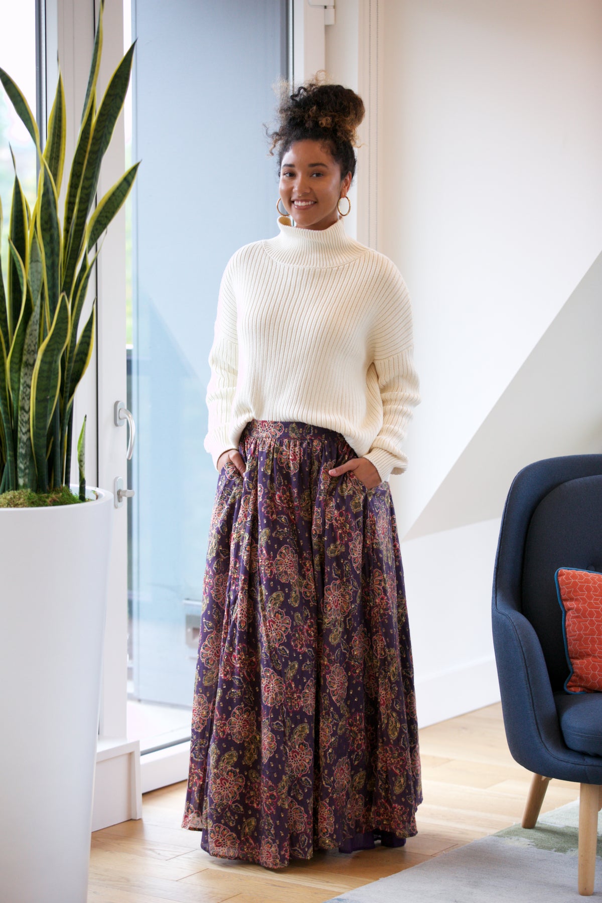 EMERSON FRY Carolyn Funnel Neck Sweater