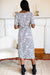 EMERSON FRY Juney Button Dress in Vintage Orchids