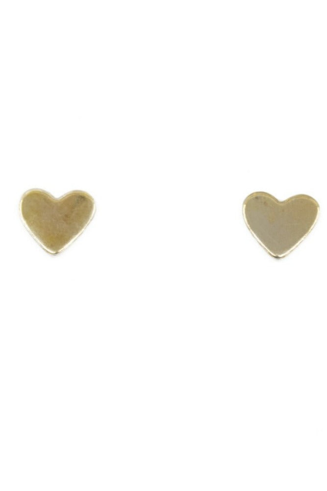 The Land of Salt Heart Stud Earrings