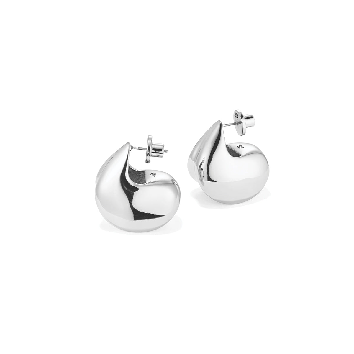 Jenny Bird Nouveaux Puff Earrings silver