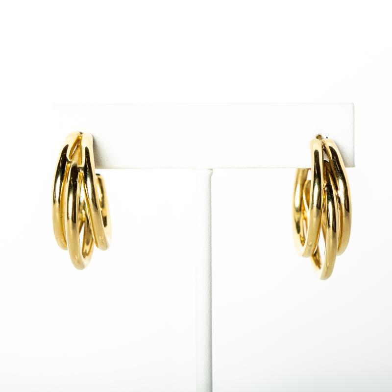 JONESY WOOD Beatrix Gold Hoop Earrings