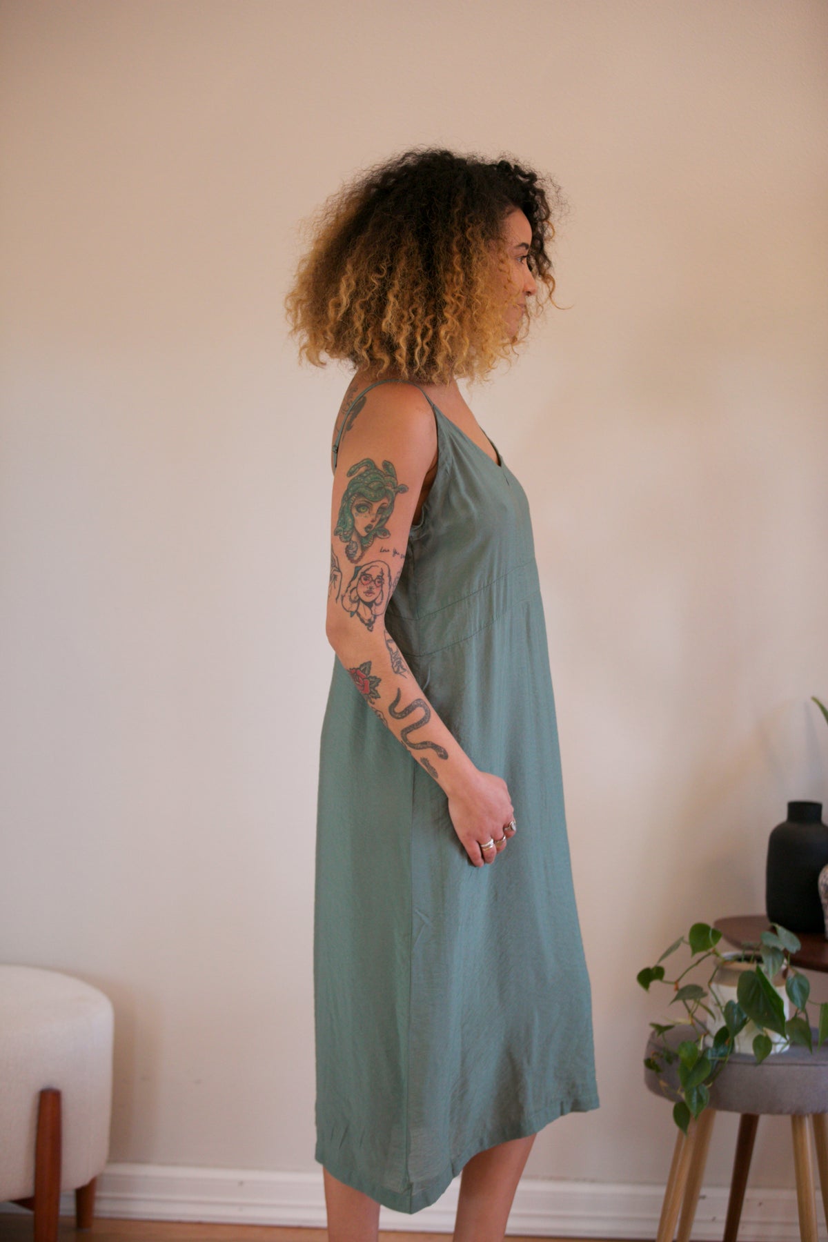 LACAUSA Alma Slip Dress - Solid