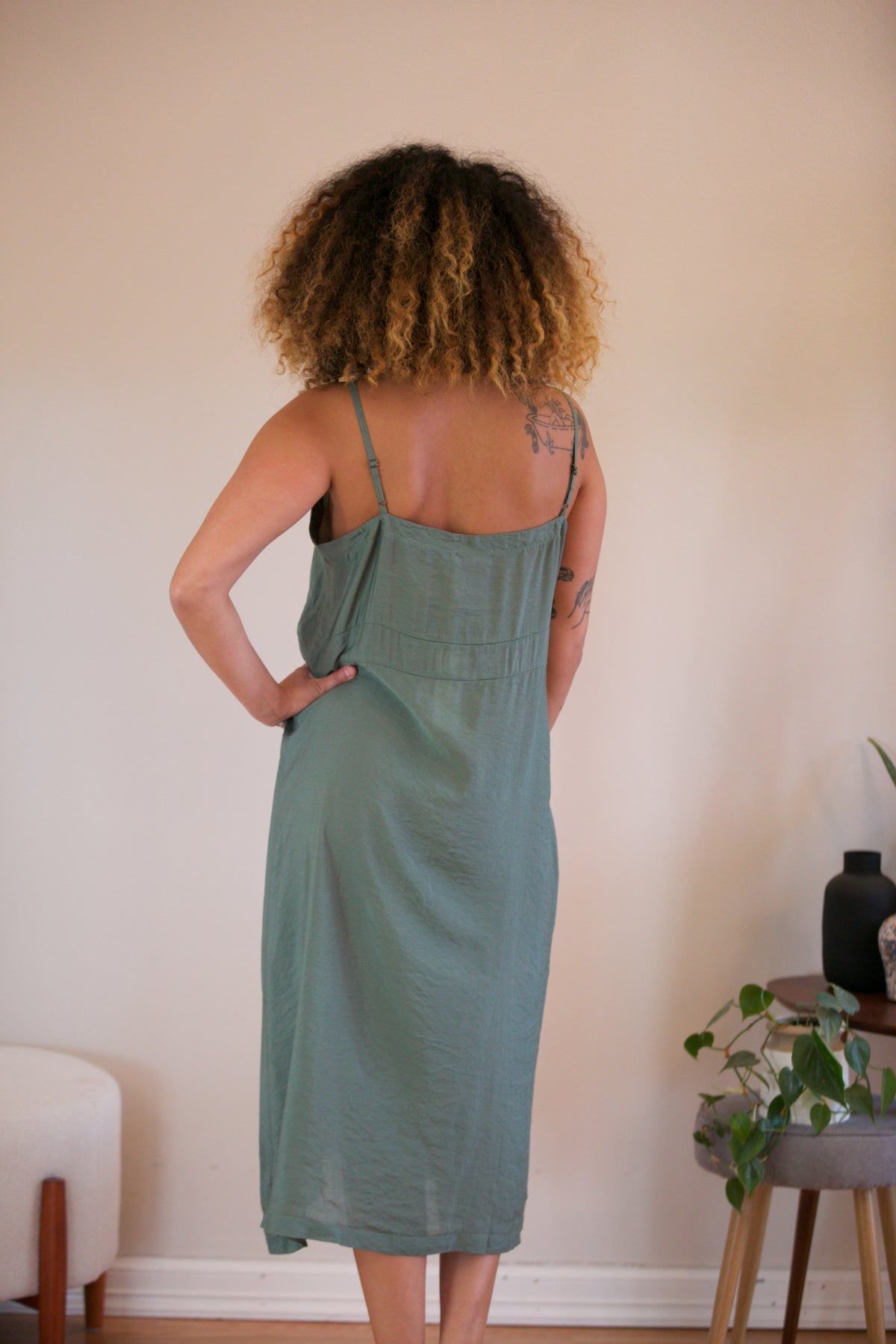 LACAUSA Alma Slip Dress - Solid