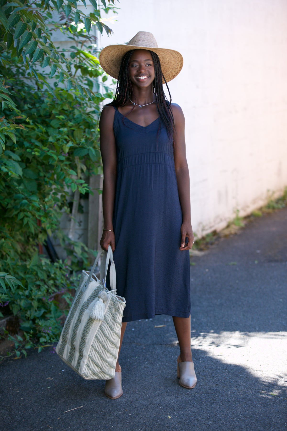 LACAUSA Alma Slip Dress Honor