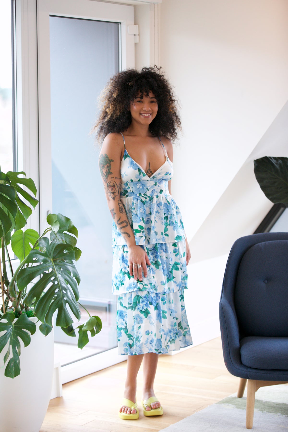 Line &amp; Dot Lisette Midi Dress