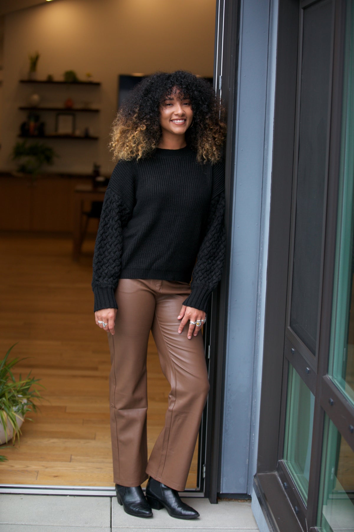 Lucy Paris Adler Faux Leather Pant