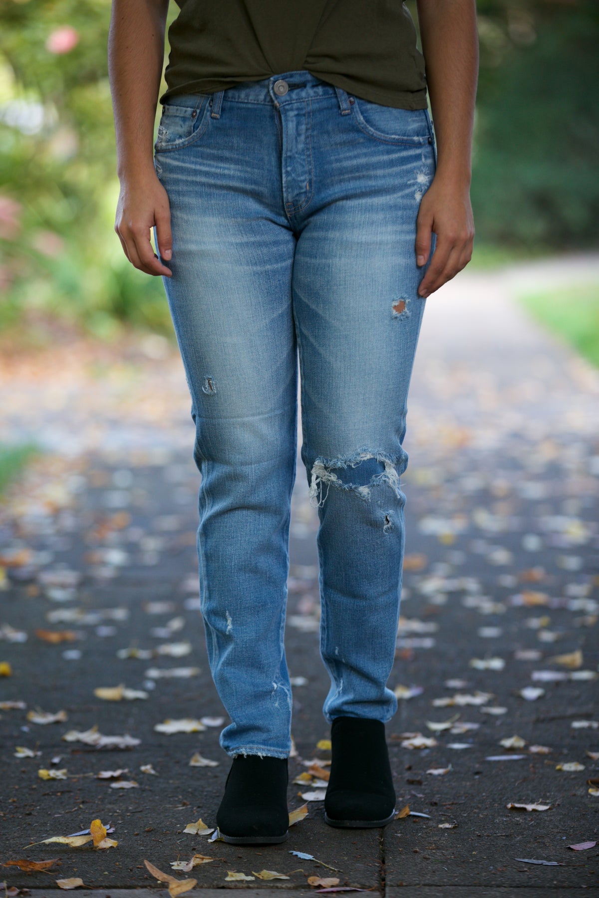 MOUSSY MV Lenwood Skinny Jeans in Light Blue