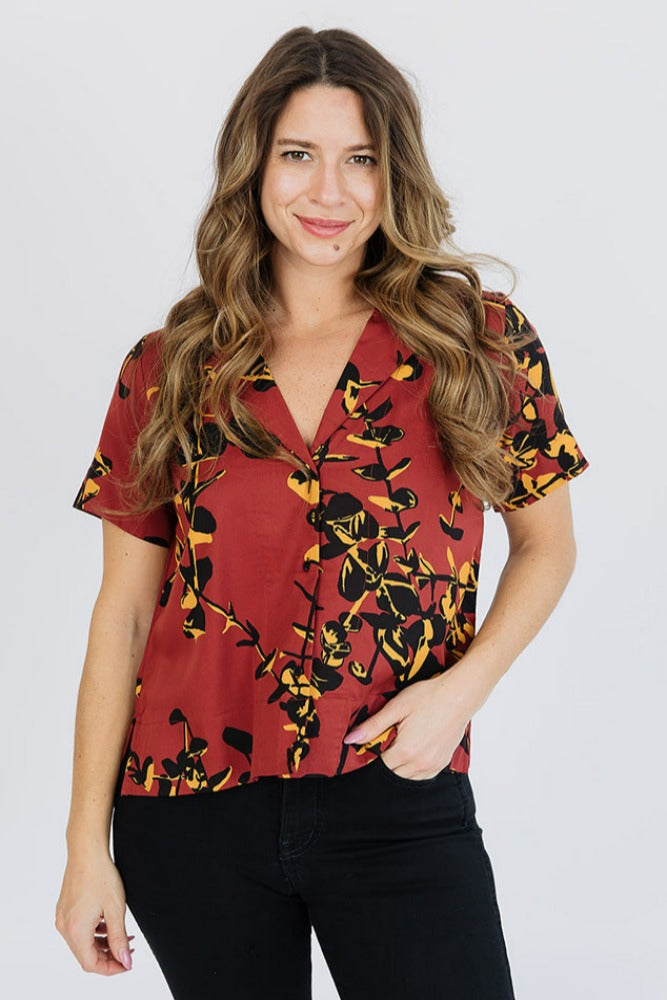 Mata Traders Camp Shirt Eucalyptus Spice