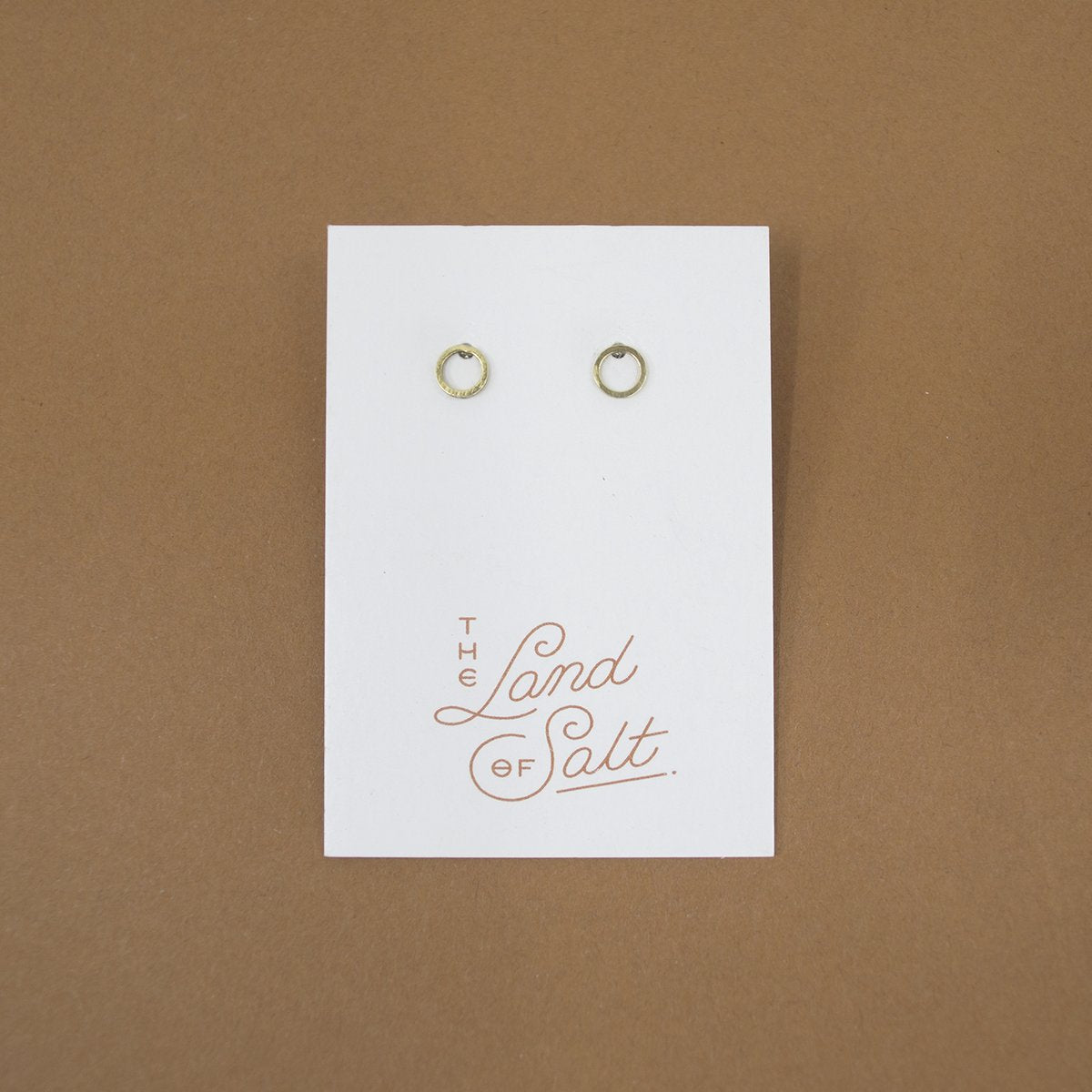 The Land of Salt Open Circle Stud Earrings