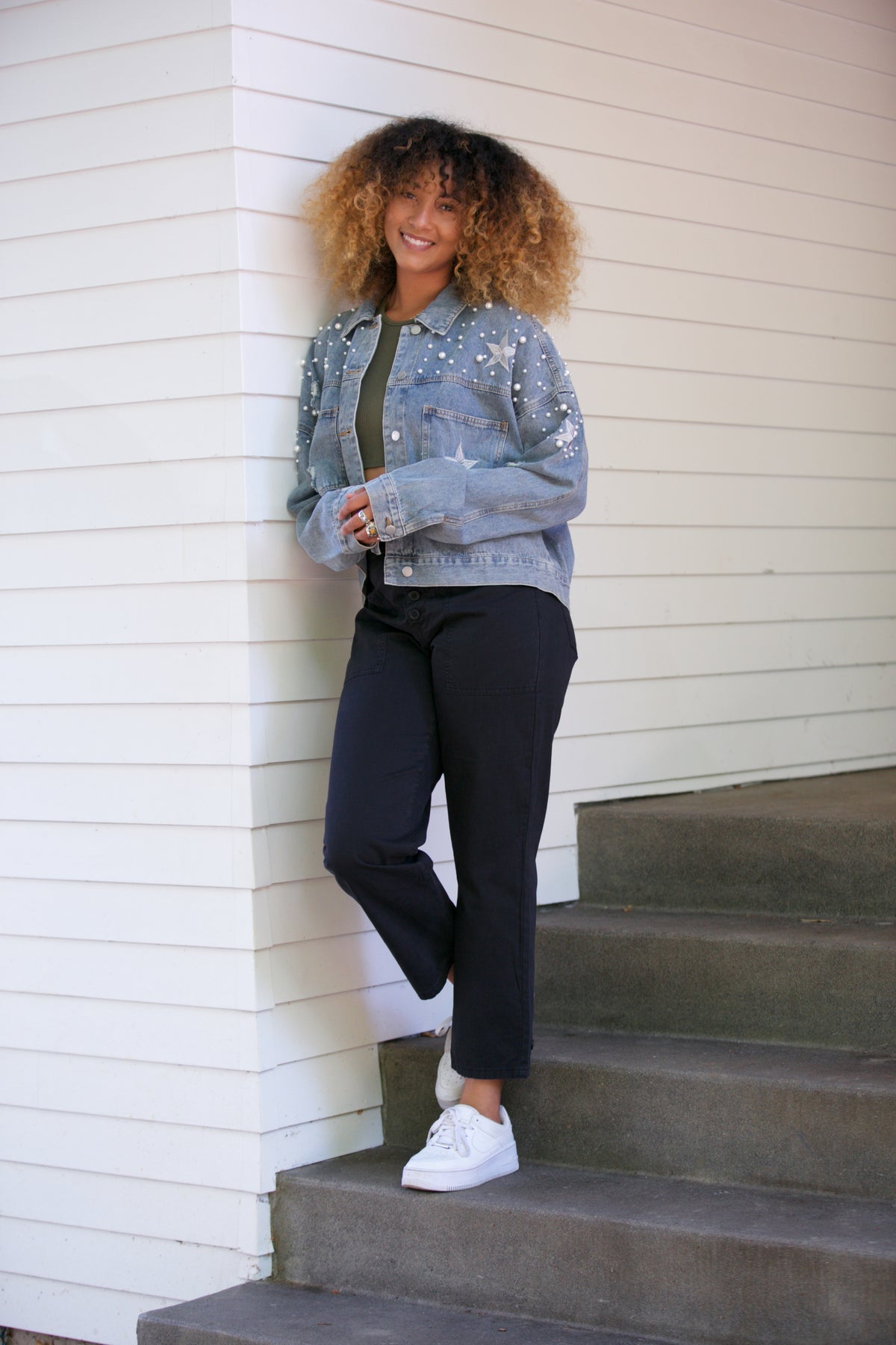 PISTOLA Tammy High Rise Trouser in Fade to Black