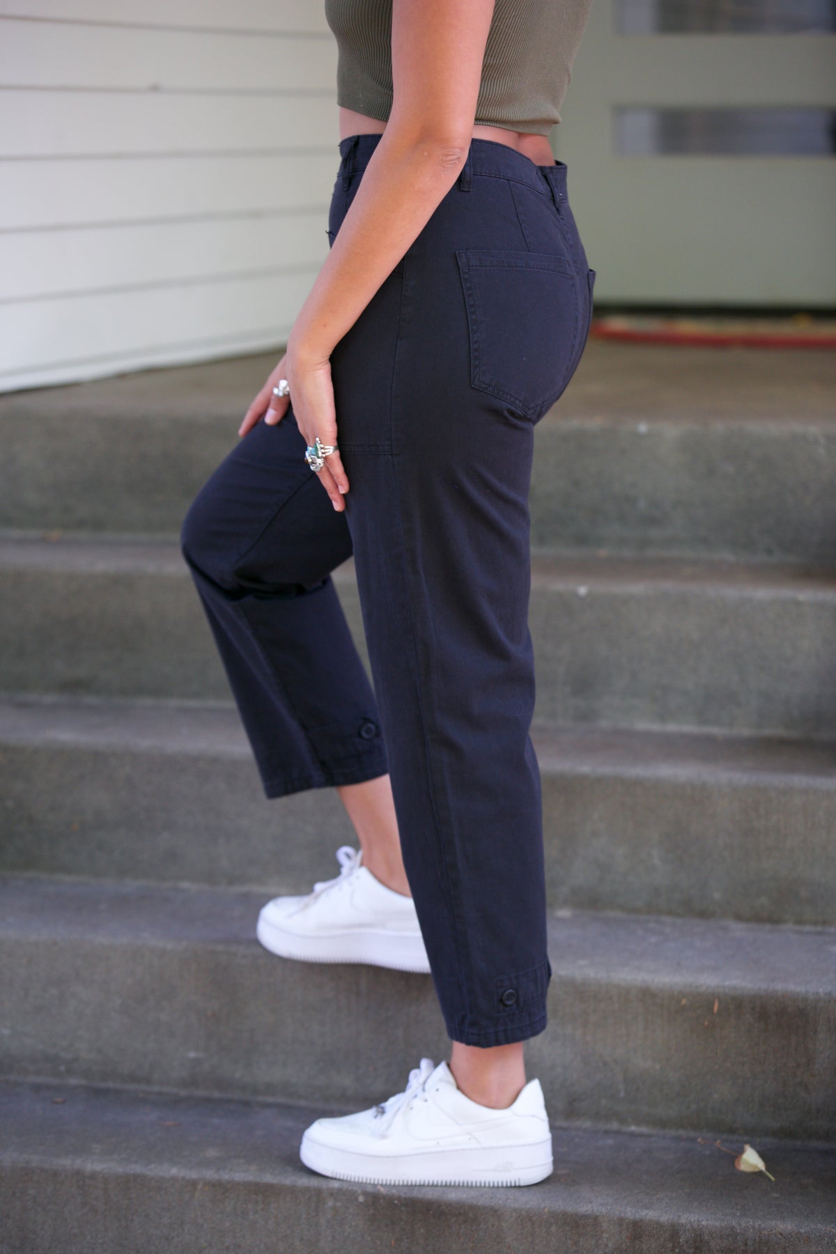 PISTOLA Tammy High Rise Trouser in Fade to Black
