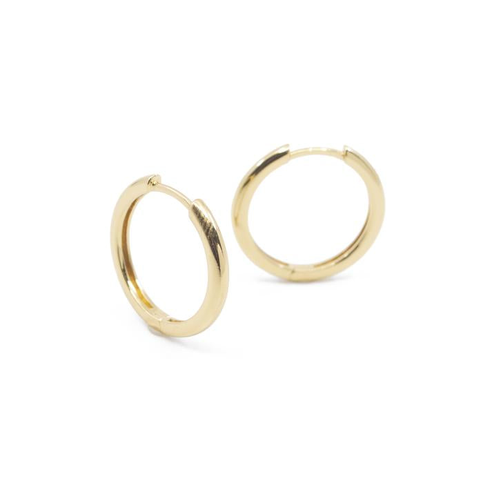The Land of Salt Medium Hoops in Gold