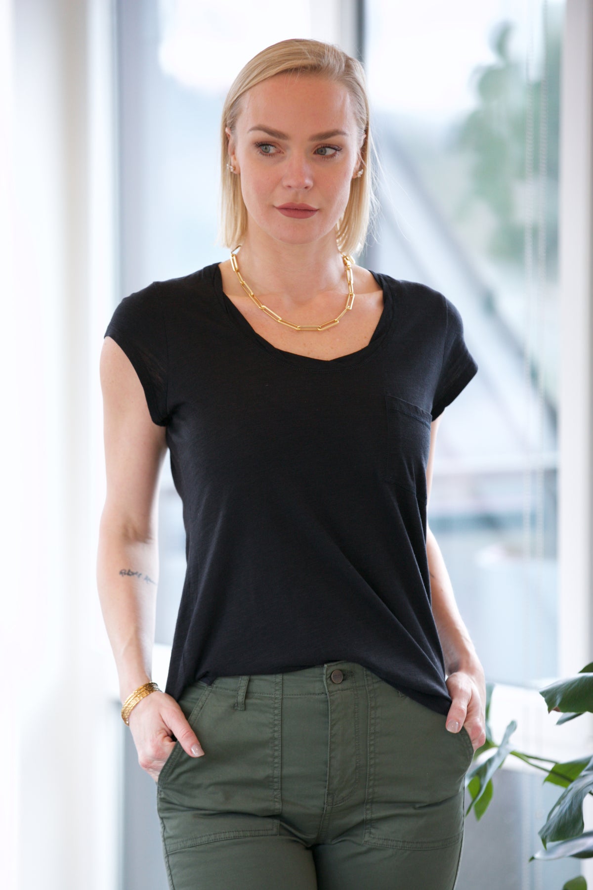 Sanctuary Traveler Twist Tee Black