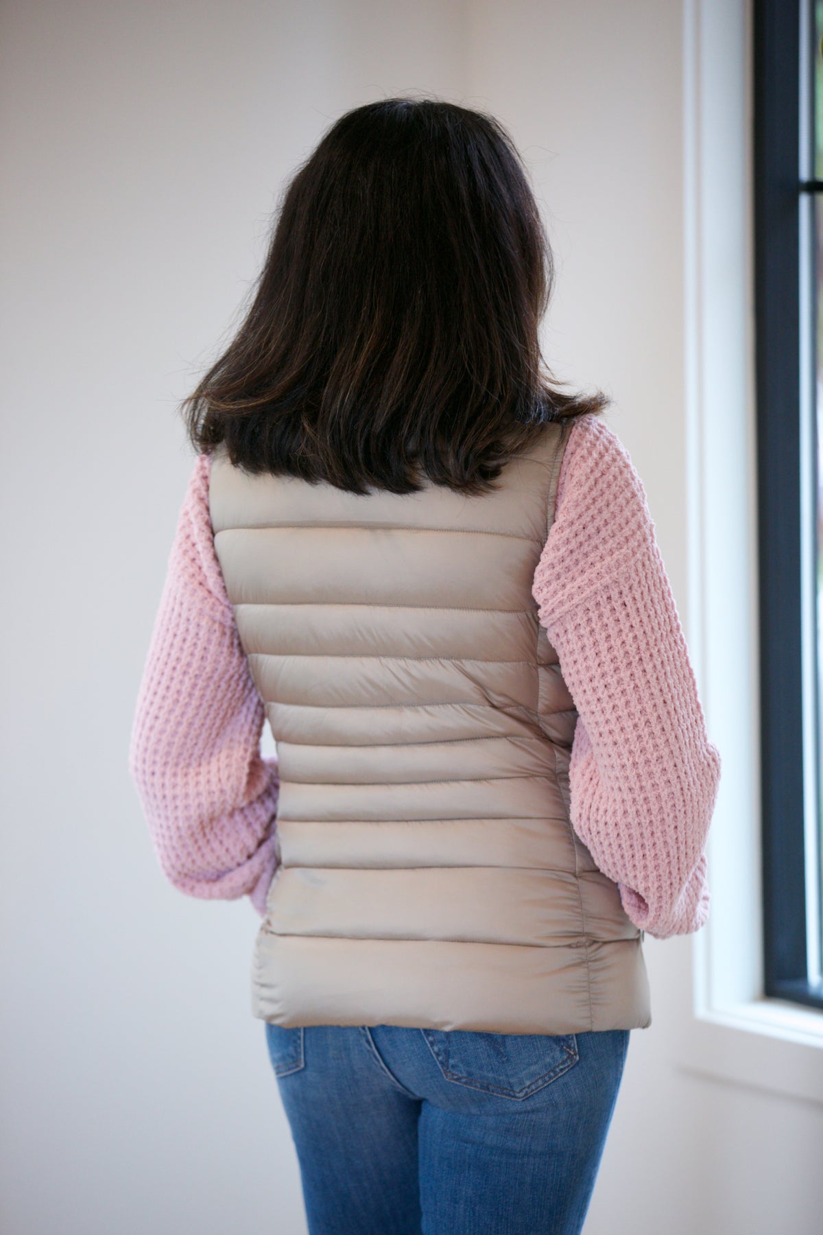 Save The Duck Lynn Vest in Shell Beige