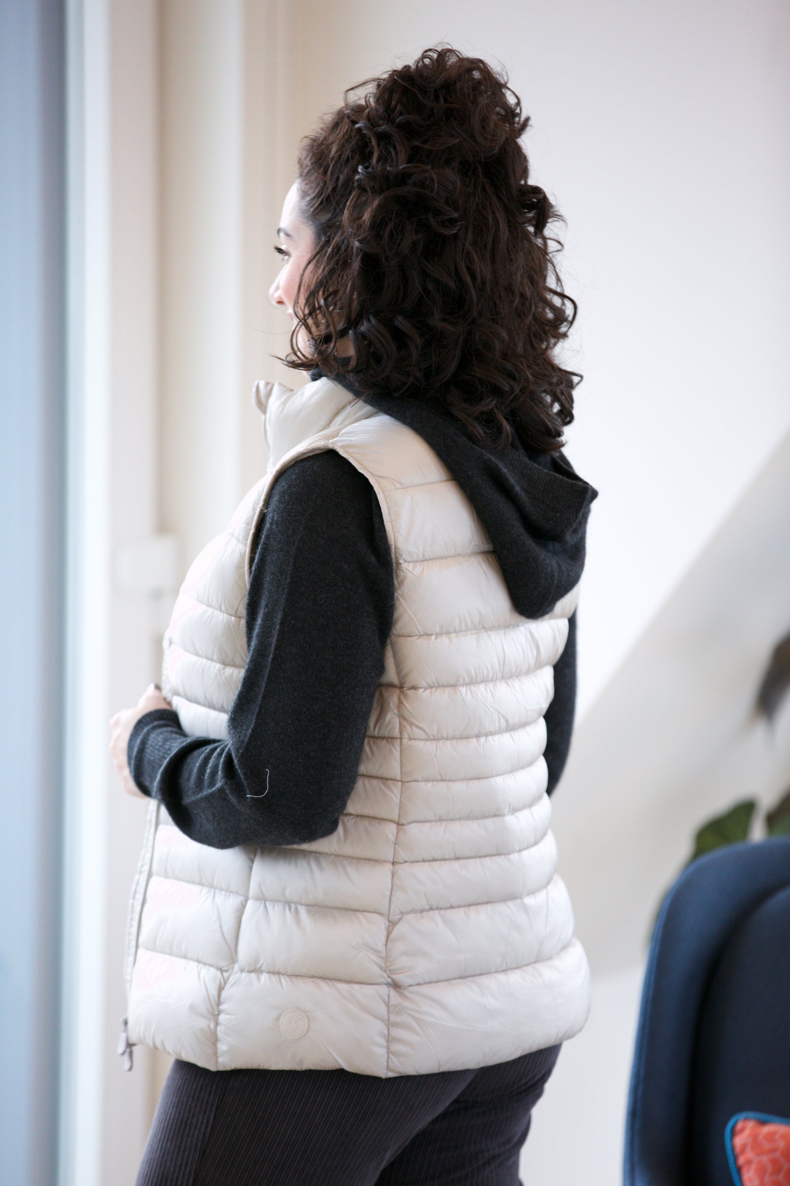 Save The Duck Lynn Vest in Rainy Beige