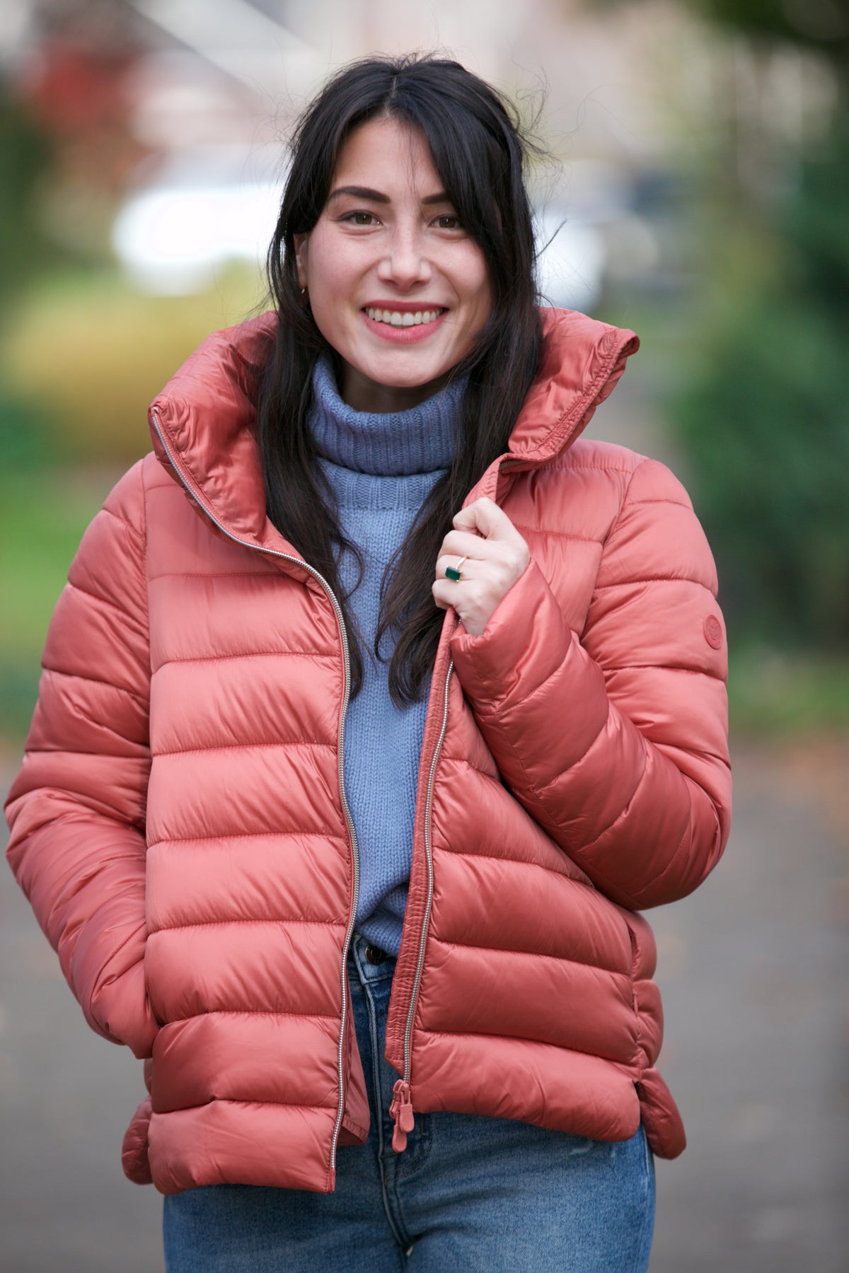 Save The Duck Elsie Jacket in Clay Pink