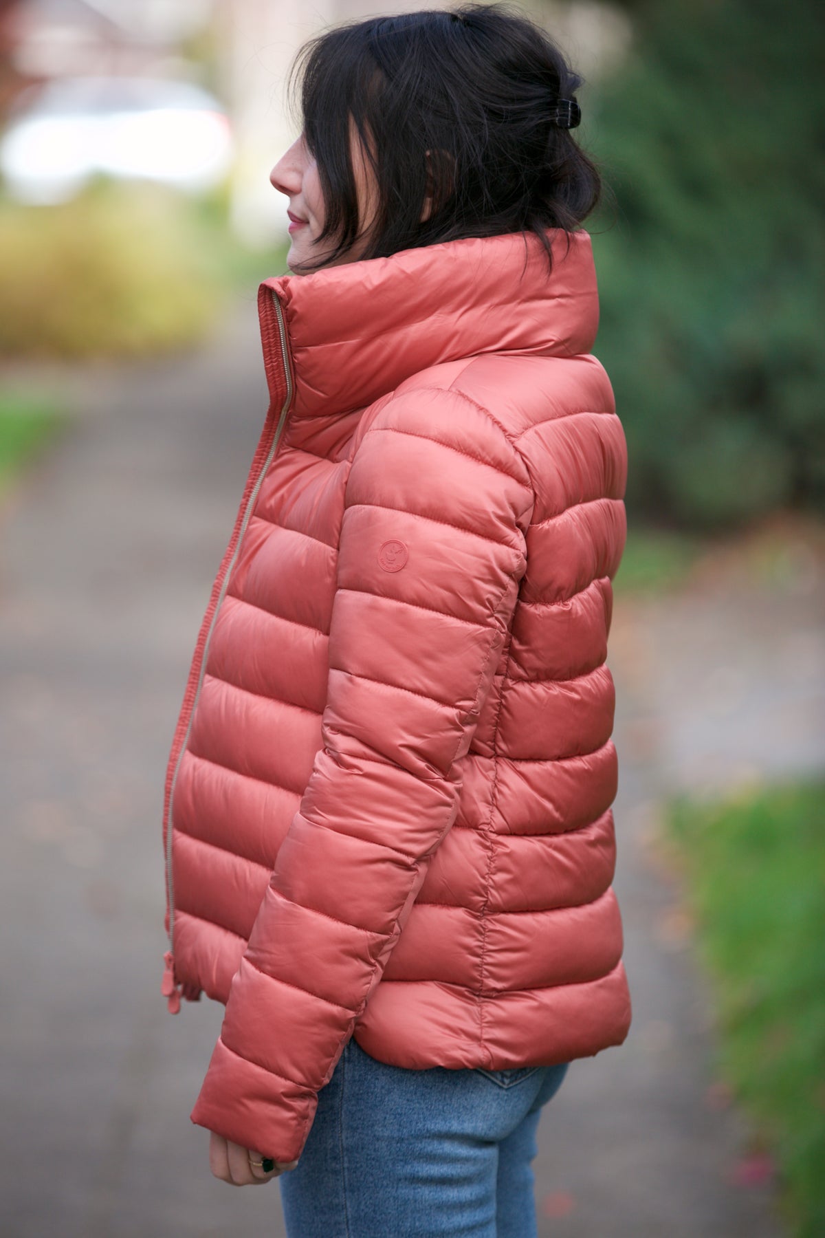 Save The Duck Elsie Jacket in Clay Pink