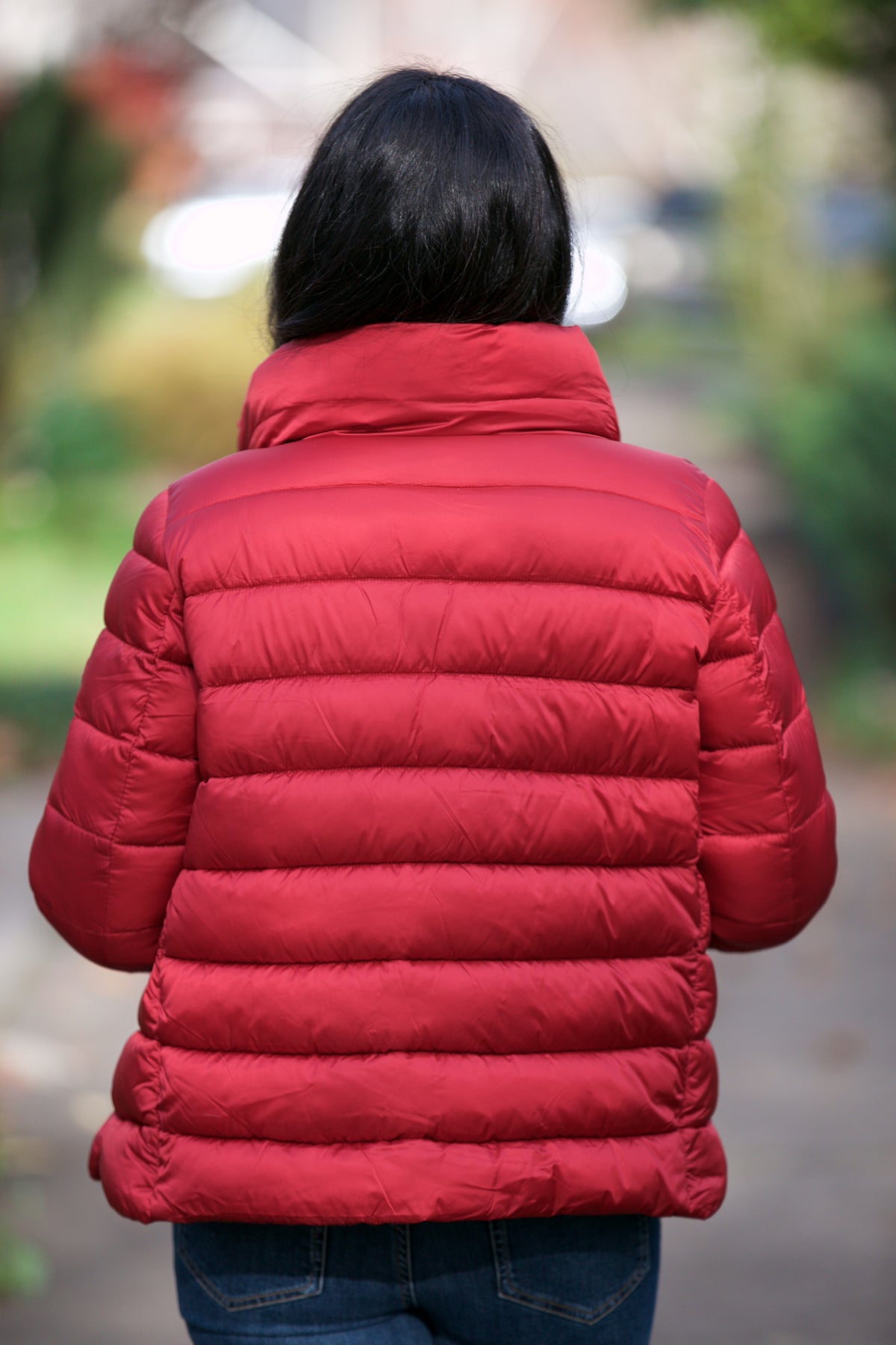 Save The Duck Elsie Jacket in Ruby Red